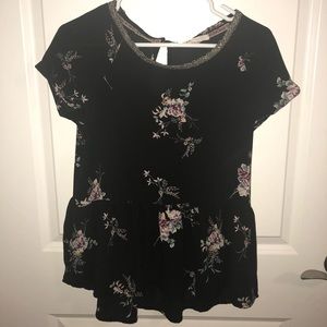 Peplum floral blouse!